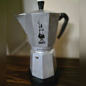 Bialetti Moka Express 12-Cup Espresso Maker, Used, Authentic, Minor Wear